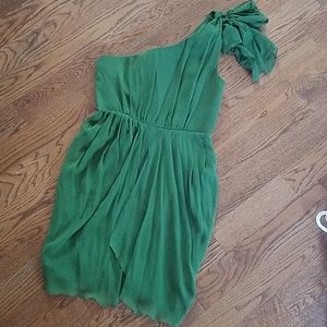 One Shoulder Alice + Olivia chiffon dress